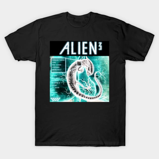 Chestburster Alien 3 T-Shirt by GregNowachek